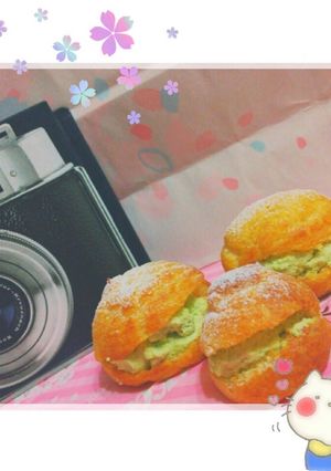 抹茶シュークリーム♥-レシピのメイン写真