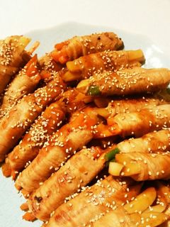 焼肉のタレで!簡単野菜の肉巻き♪-レシピのメイン写真
