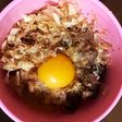牛めし(牛スジの卵かけご飯)
