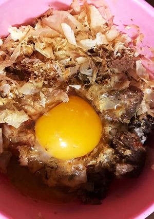 牛めし（牛スジの卵かけご飯）-レシピのメイン写真
