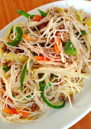 簡単速攻おかず!お野菜たっぷり焼ビーフン-レシピのメイン写真