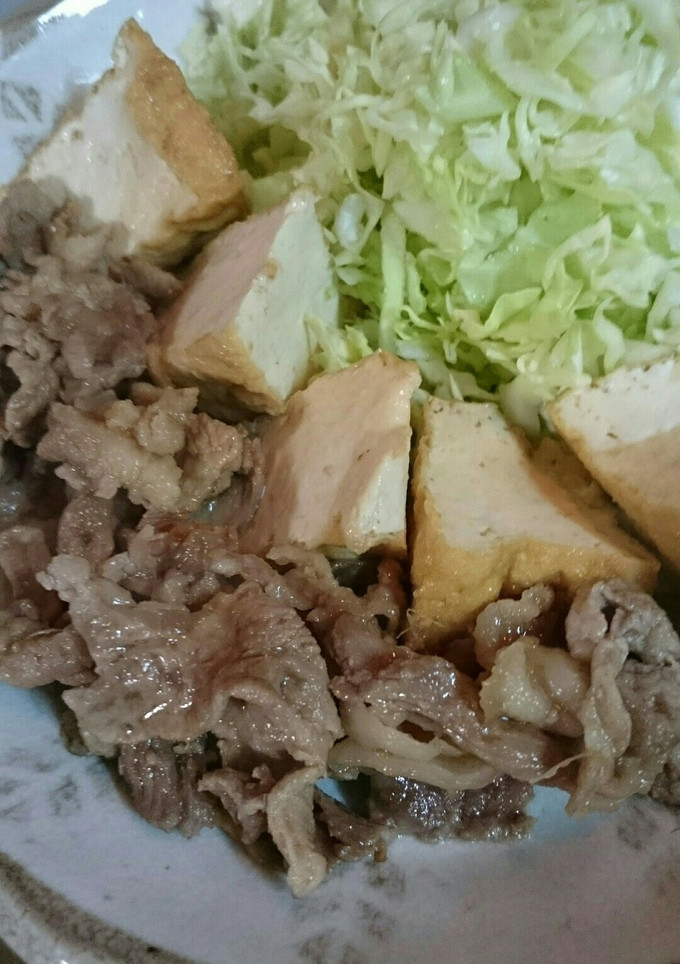 厚揚げの生姜焼き風♪-レシピのメイン写真