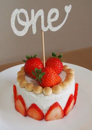 ✿ 離乳食バースデーケーキ ✿-レシピのメイン写真
