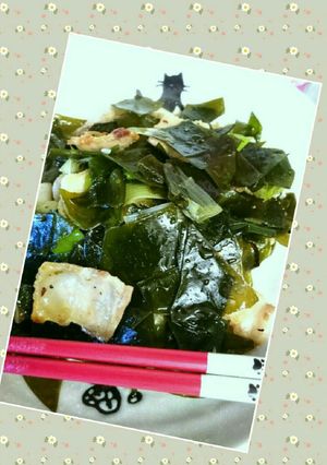 塩蔵昆布(若しくはわかめ)の豚バラ炒め-レシピのメイン写真