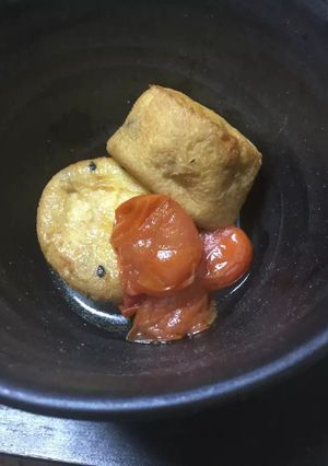 ガンモとミニトマトの煮物-レシピのメイン写真