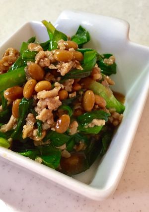 にら納豆そぼろ！ごはんがすすむんです！-レシピのメイン写真