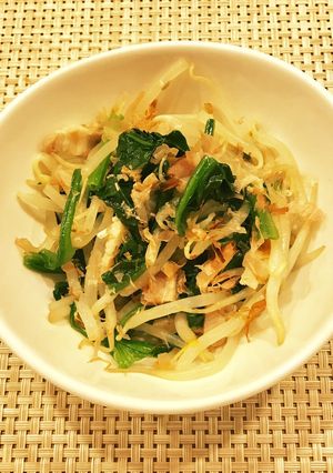 レンジで簡単！ほうれん草ともやしのお浸し-レシピのメイン写真