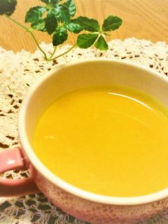 ぱぱっと!パンプキンスープ-レシピのメイン写真