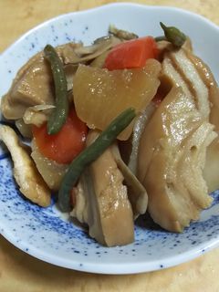 大根と車麩とまいたけの煮物-レシピのメイン写真