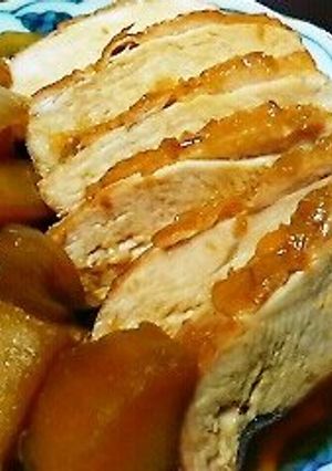 鶏むね肉のオレンジ煮-レシピのメイン写真