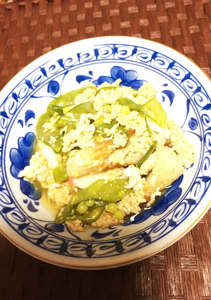 簡単･母の味 ちくわとかまぼこの卵どし-レシピのメイン写真