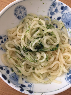 白だしオリーブオイルかけうどん-レシピのメイン写真
