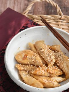 ささみのごま照り焼き【作りおき】-レシピのメイン写真