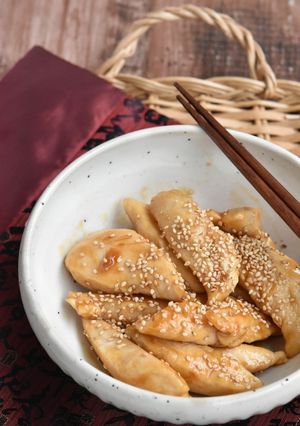 ささみのごま照り焼き【作りおき】-レシピのメイン写真