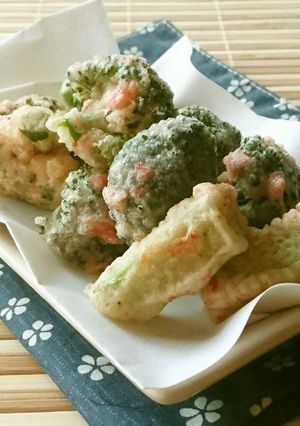干しえび衣deブロッコリーの天ぷら-レシピのメイン写真