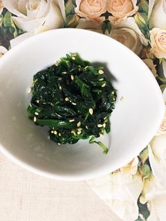 【常備菜】簡単!ほうれん草ナムル-レシピのメイン写真