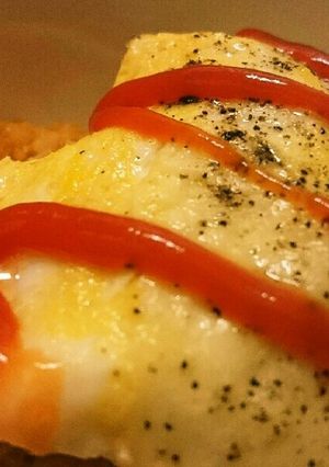 ハンバーグリメイク 美味しいオムライス-レシピのメイン写真