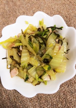 あと1品に☆白菜の塩昆布炒め-レシピのメイン写真