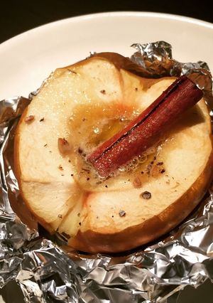 ヘルシーデザート 焼きリンゴ-レシピのメイン写真