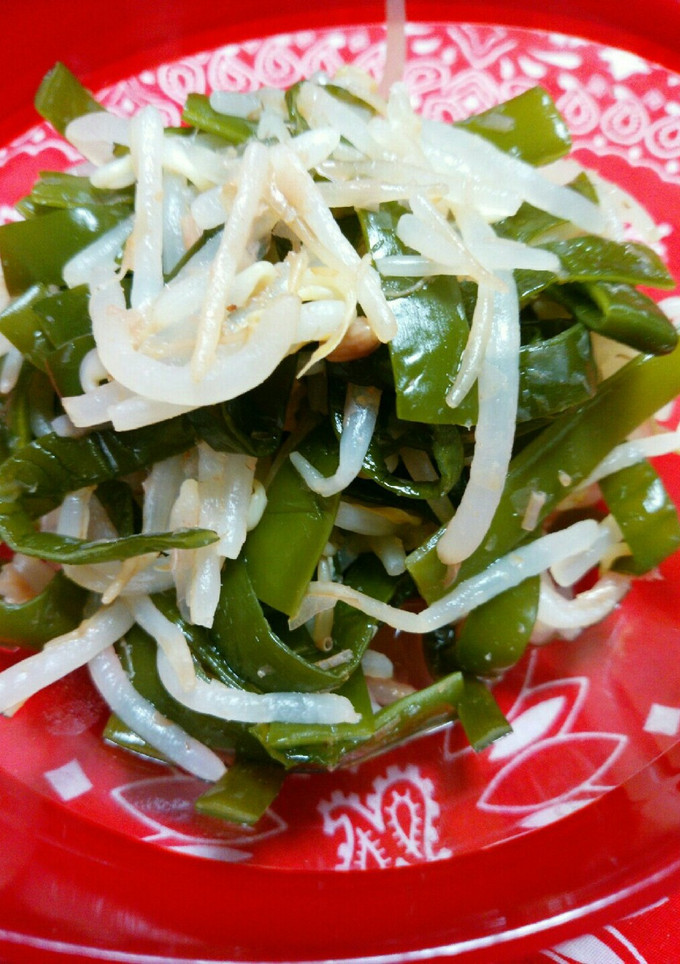 ☆茎わかめともやしの和えもの☆-レシピのメイン写真