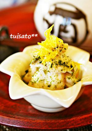 白身魚と青のりの酢の物-レシピのメイン写真
