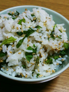 チャチャっと!青シソと胡麻ご飯(^^)♬-レシピのメイン写真