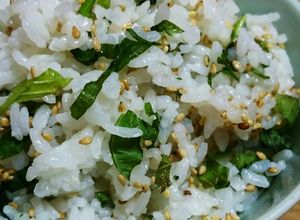 チャチャっと！青シソと胡麻ご飯(^^)♬-レシピのメイン写真