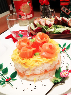 ひな祭りに!お祝いに!簡単ケーキ寿司-レシピのメイン写真
