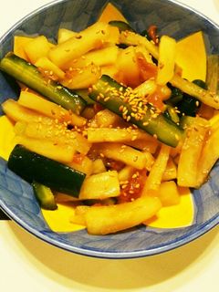 簡単☆大根ときゅうりの梅合え☆-レシピのメイン写真