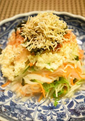 ヘルシー簡単*カリじゃこつぶし豆腐サラダ-レシピのメイン写真