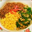 食感が楽しい三色丼♥