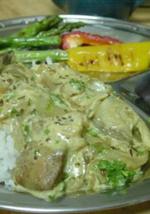 豚レバーのカレークリームご飯-レシピのメイン写真