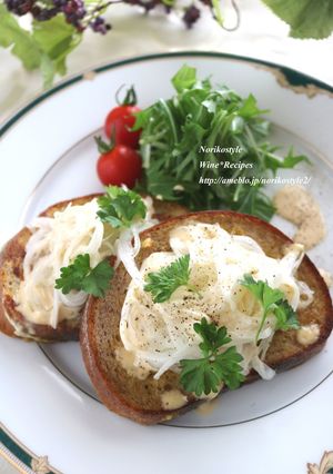 新玉ねぎのおつまみフレンチトースト-レシピのメイン写真