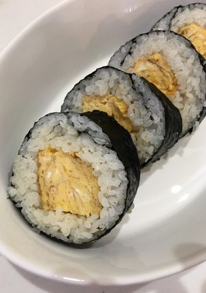 節約メニューだし巻き卵の太巻き寿司-レシピのメイン写真