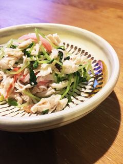 ささみと豆苗のおかずサラダ-レシピのメイン写真