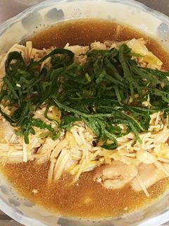 蒸し鶏えのきダレ-レシピのメイン写真