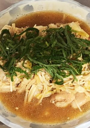 蒸し鶏えのきダレ-レシピのメイン写真