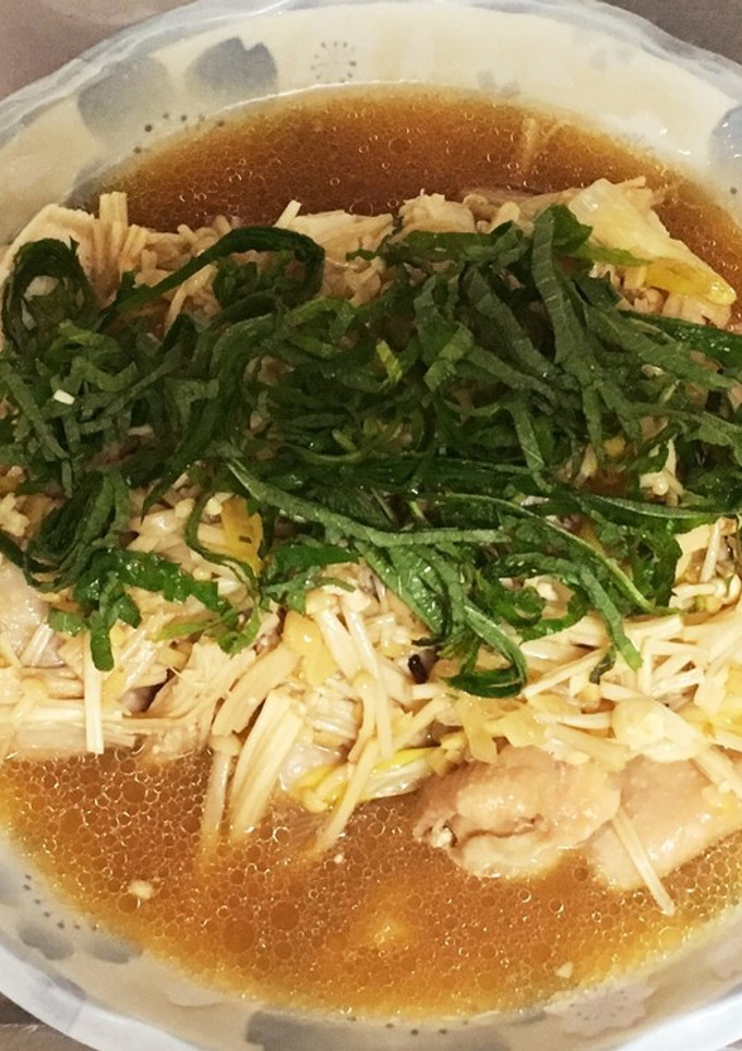 蒸し鶏えのきダレ-レシピのメイン写真