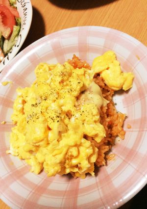 簡単☆べたつかないパラパラオムライス-レシピのメイン写真
