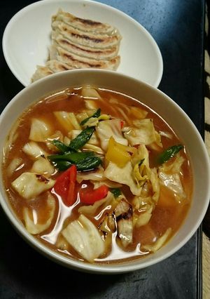 彩り回鍋肉の味噌ラーメン-レシピのメイン写真