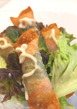 大葉が香る ベーコンチーズの包み揚げ-レシピのメイン写真