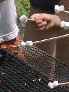 アウトドアクッキング①焼きマシュマロ-レシピのメイン写真