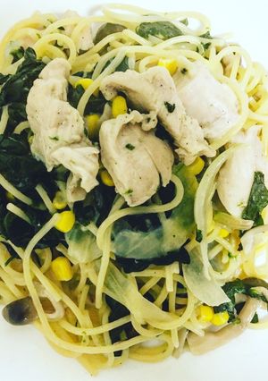 ワンポットで絶品♡鶏肉のクリームパスタ-レシピのメイン写真