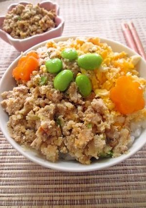 ヘルシー美味☆おから入り肉そぼろ-レシピのメイン写真