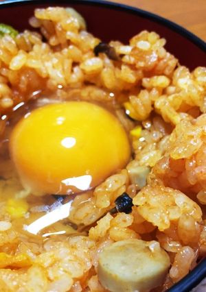 卵かけオムライス-レシピのメイン写真