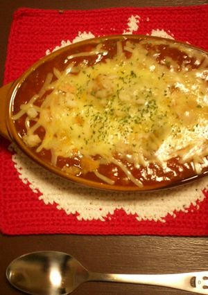 クリームシチューをドリアにアレンジ-レシピのメイン写真