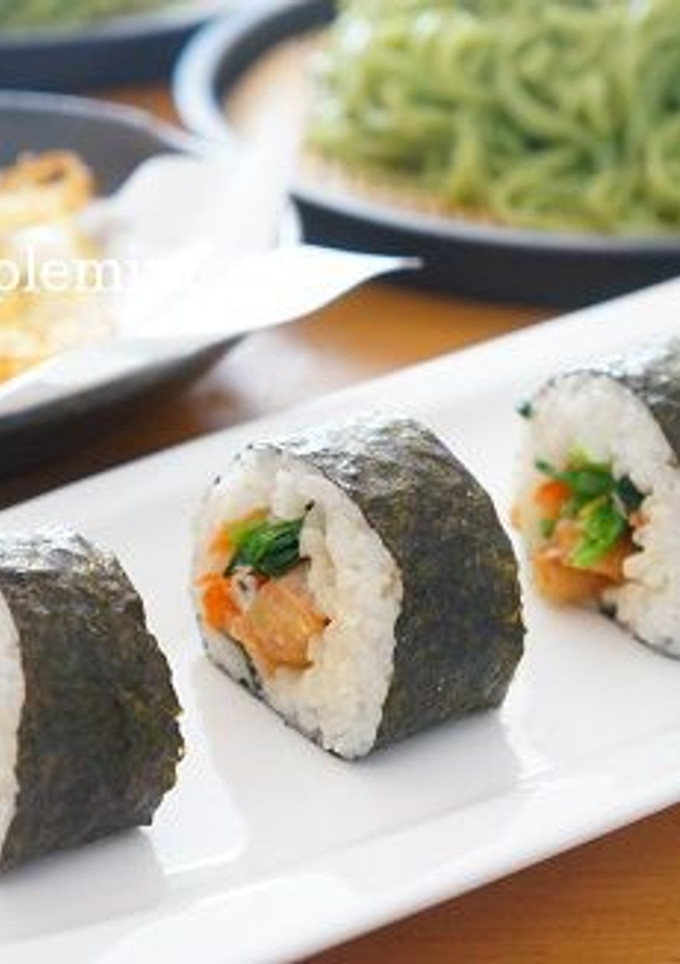 お手軽缶詰めで♪やきとりマヨの太巻き-レシピのメイン写真