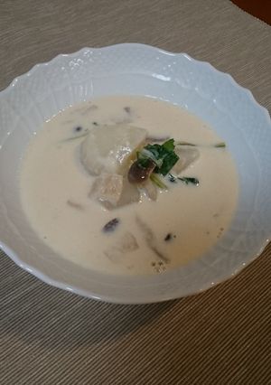 濃厚☆簡単かぶと鶏肉(ベーコン)の豆乳煮-レシピのメイン写真