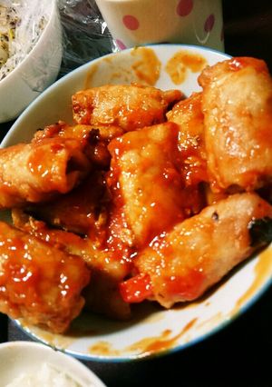 肉巻き大根(人参)ケチャップソース風味-レシピのメイン写真