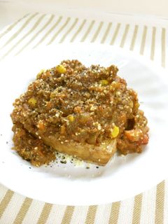 厚揚げステーキ*キーマカレーかけ-レシピのメイン写真